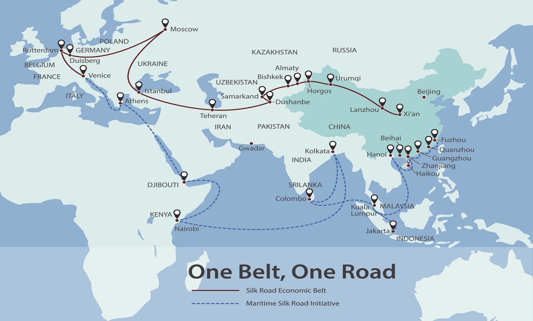 Map Of Silk Road In China World Map | Sexiz Pix